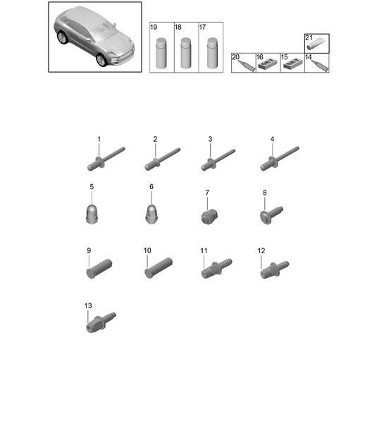 Diagram 801-005 Porsche Macan (95B) MK2 2019-2021 Body
