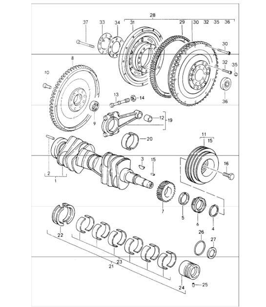 Diagram 102-00 Porsche 944 2.5L 8V 1982-87 