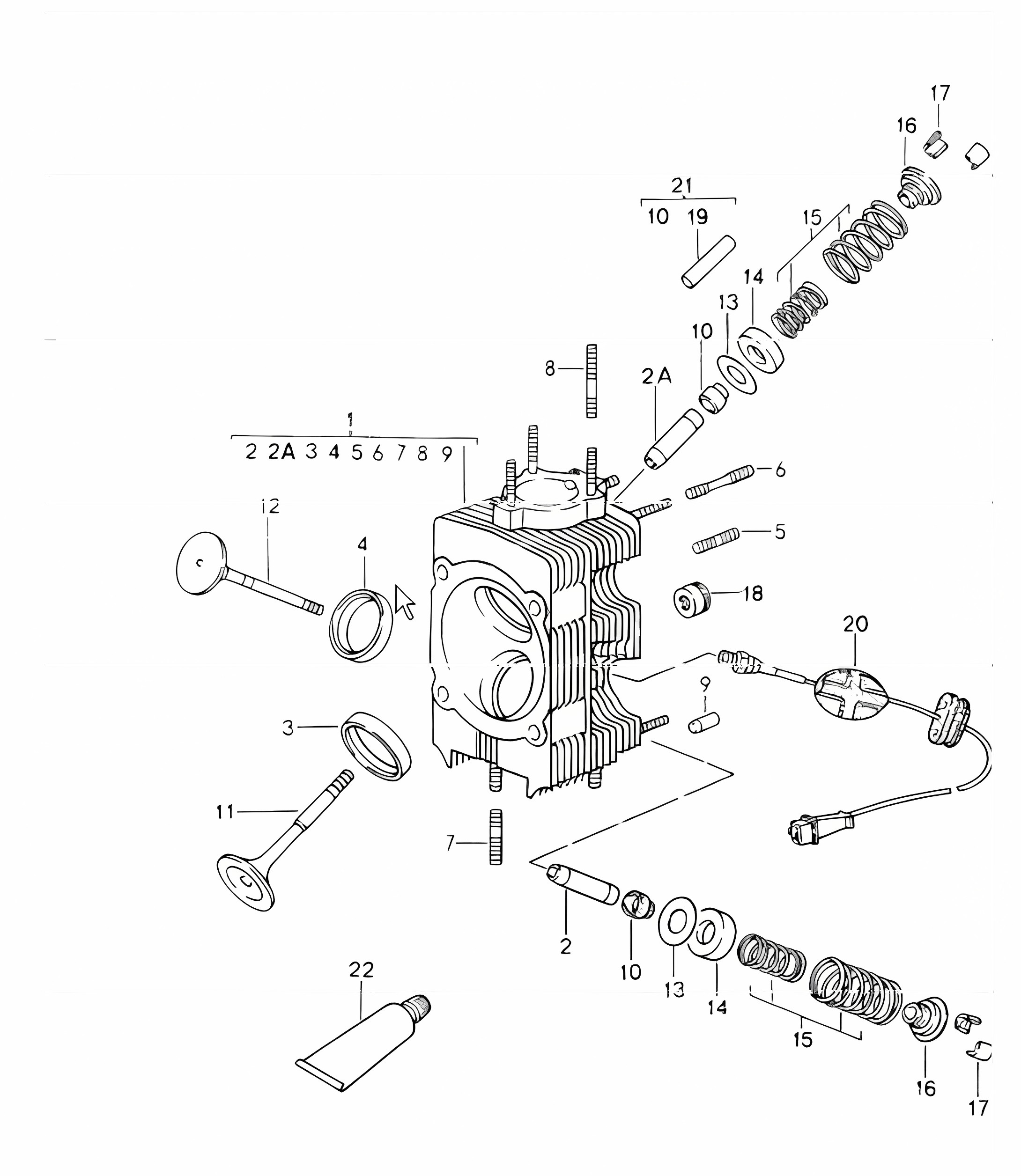 cylinder head 964 1989-94