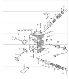cylinder head 964 1989-94