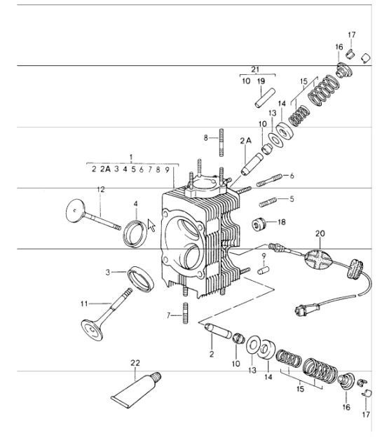 Diagram 103-00 Porsche 911 & 912 (1965-1989) Engine