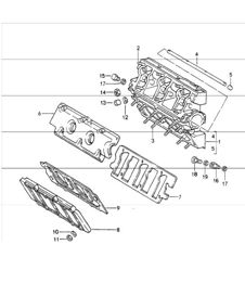 alloggiamento albero a camme 964 TURBO M30.69 1991-92
