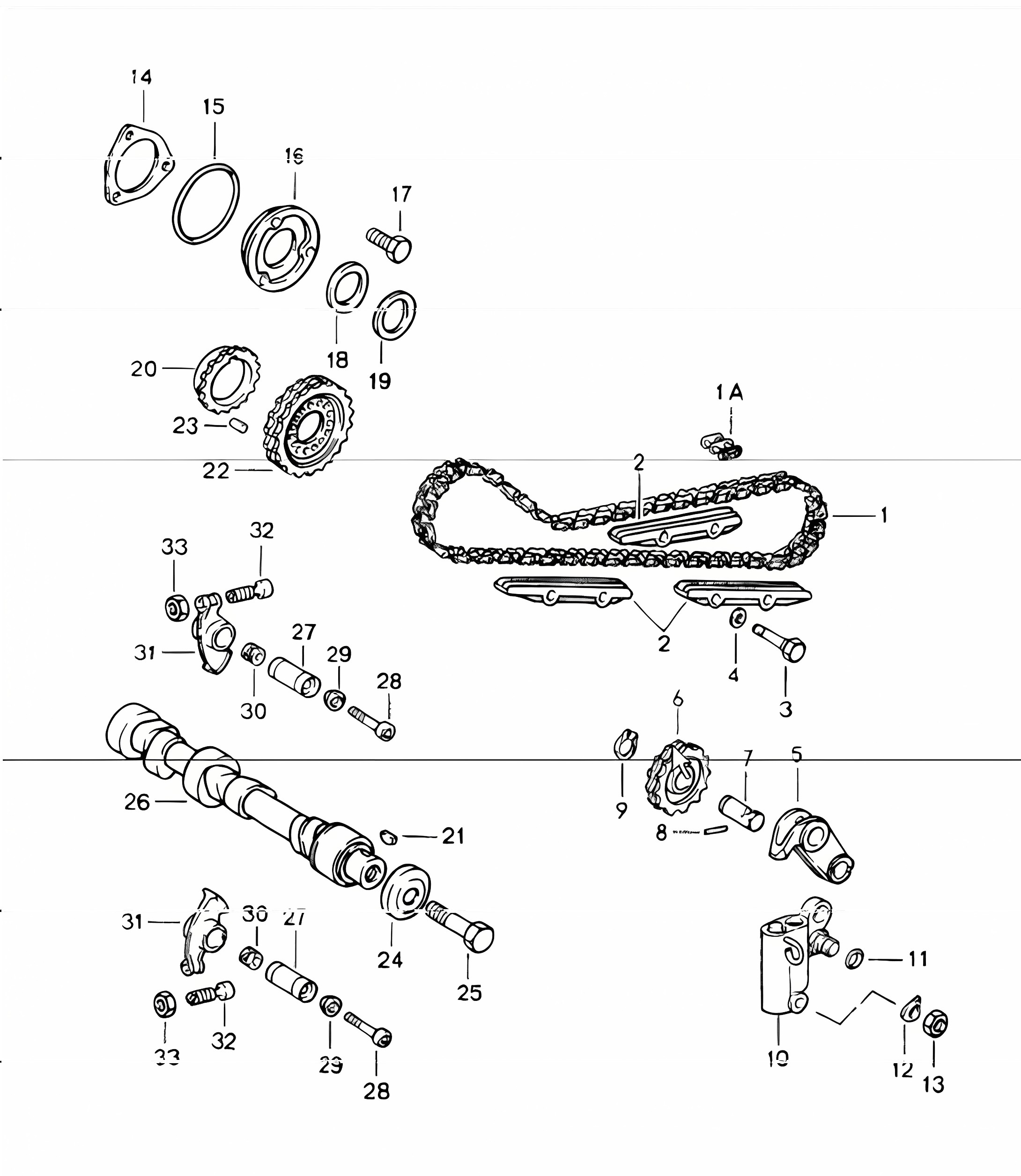 valve control left 964 TURBO M30.69 1991-92