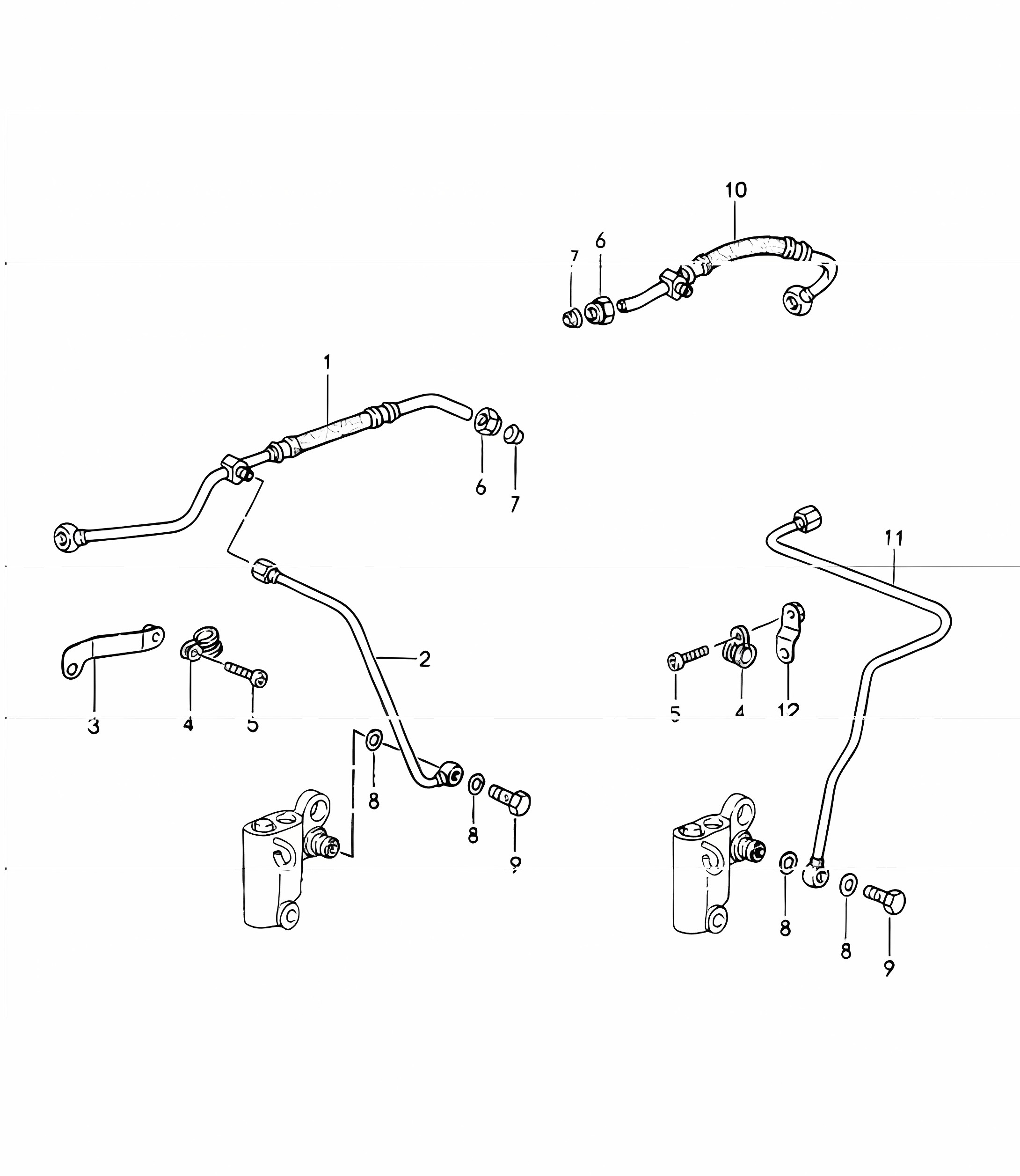 oil supply, chain adjuster 964 TURBO M30.69 1991-92