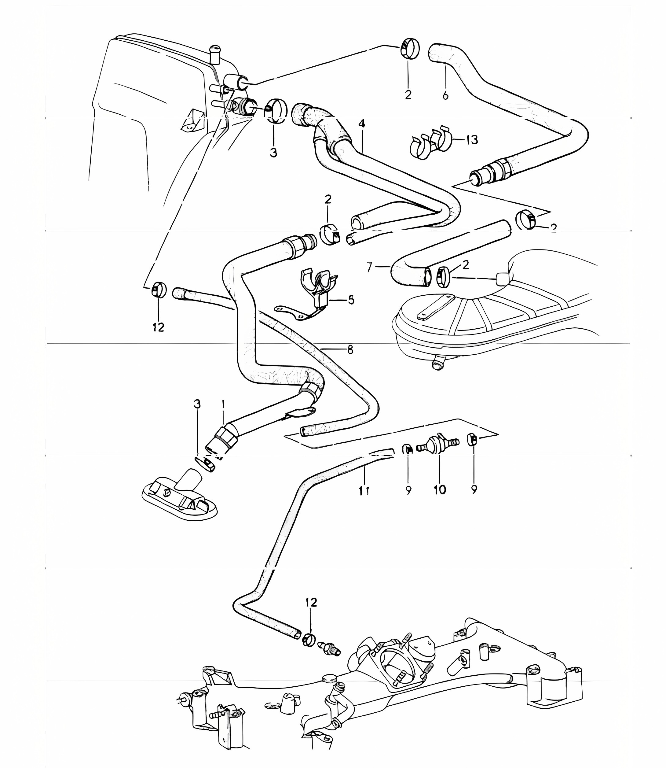 crankcase bleeding 964 TURBO M30.69 and M64.50  1991-94
