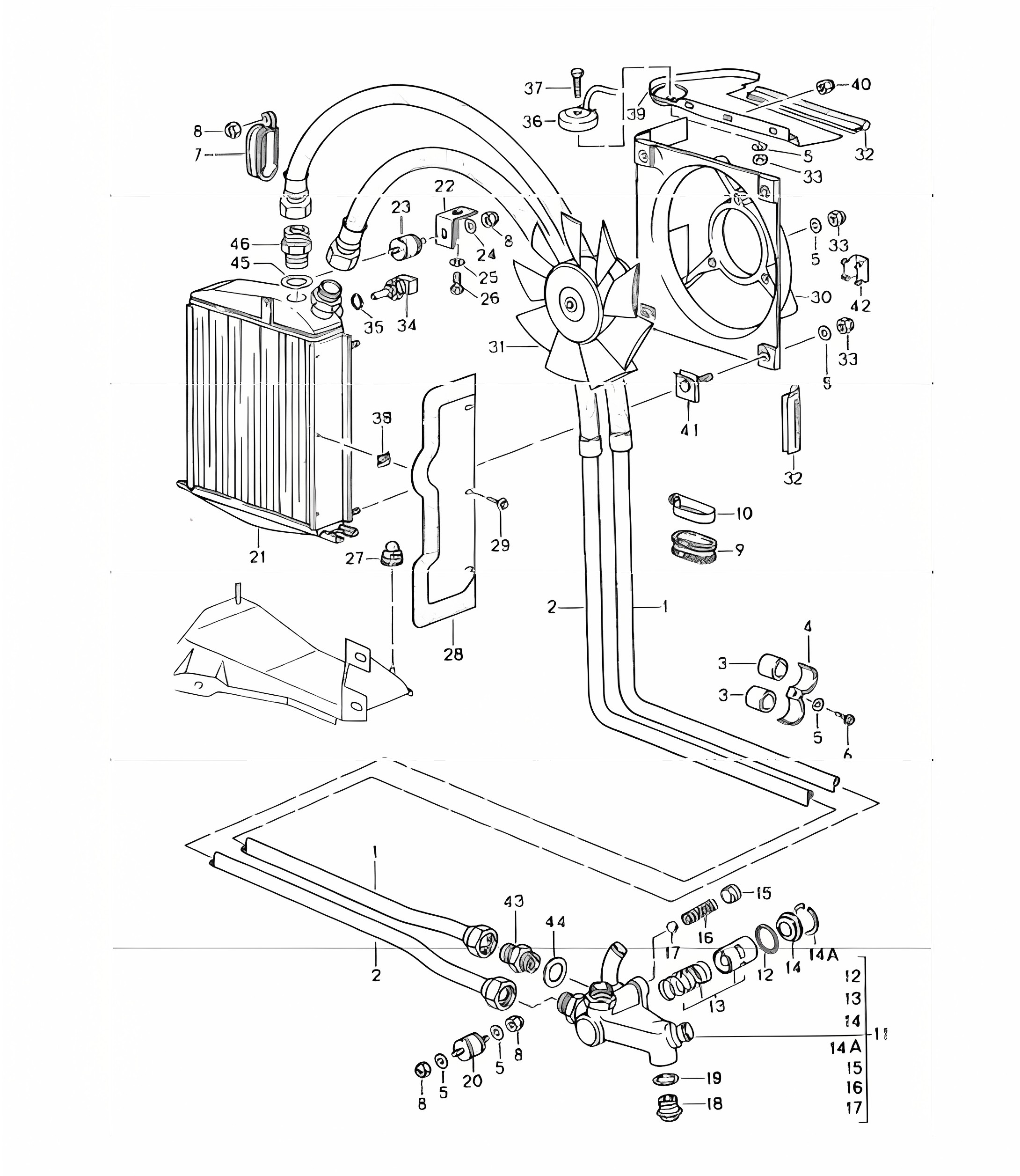 oil cooler lines 964 1989-94