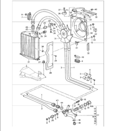 linee radiatore olio 964 1989-94