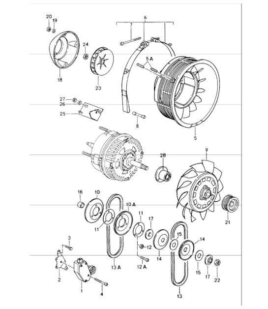 Diagram 105-00 Porsche 993 (911) (1994-1998) Engine