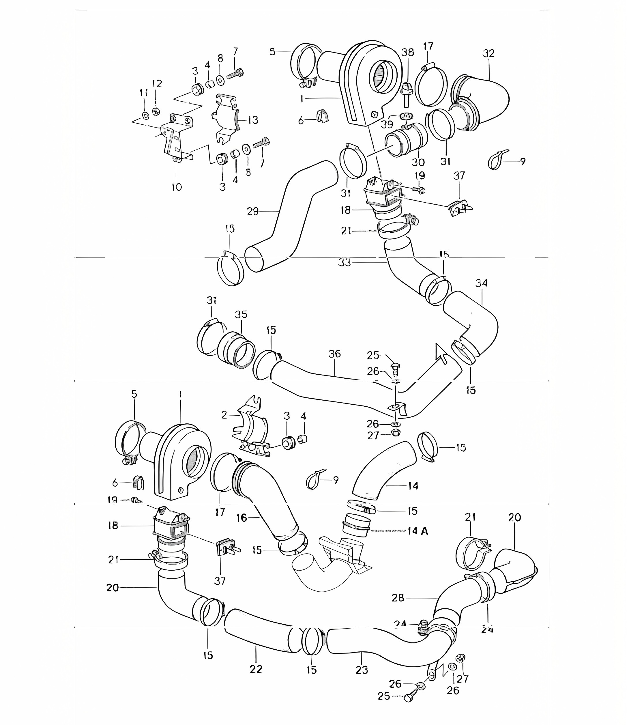 additional blower 964 TURBO M30.69 and M64.50 1991-94