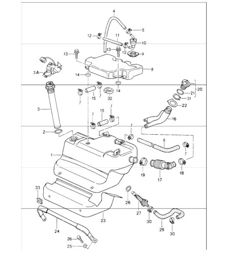 fuel tank 964 1989-94