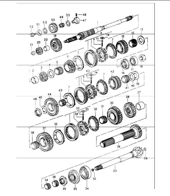 Diagram 303-05 Porsche 911 & 912 (1965-1989) Transmission