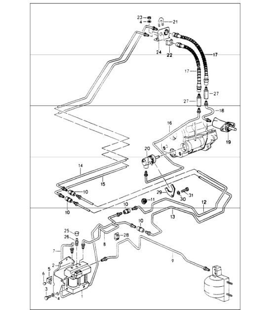Diagram 305-15 Porsche Macan (95B) MK1 (2014-2018) Übertragung