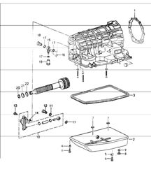 tiptronic transmission case oil pan 964 CARRERA 2 A50.01/02/03 1990-94