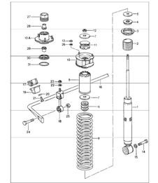 stabilisateur d'amortisseur 964 1989-94