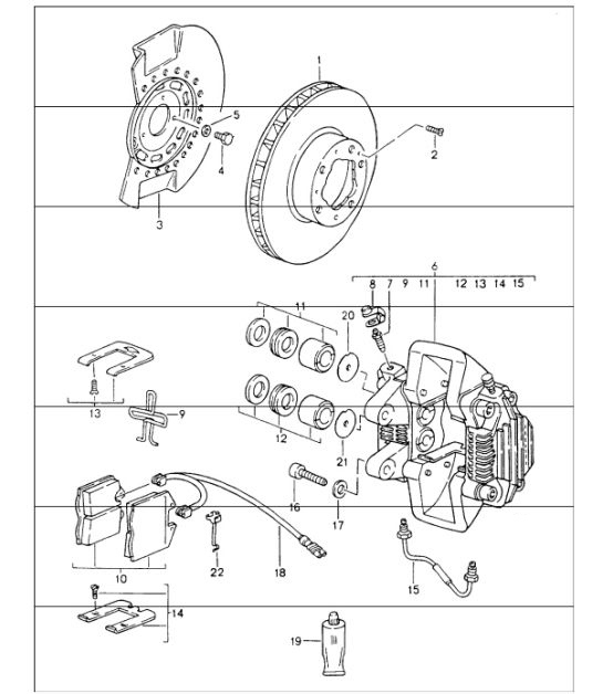 Diagram 602-00 Porsche Macan (95B) MK1 (2014-2018) Wheels, Brakes