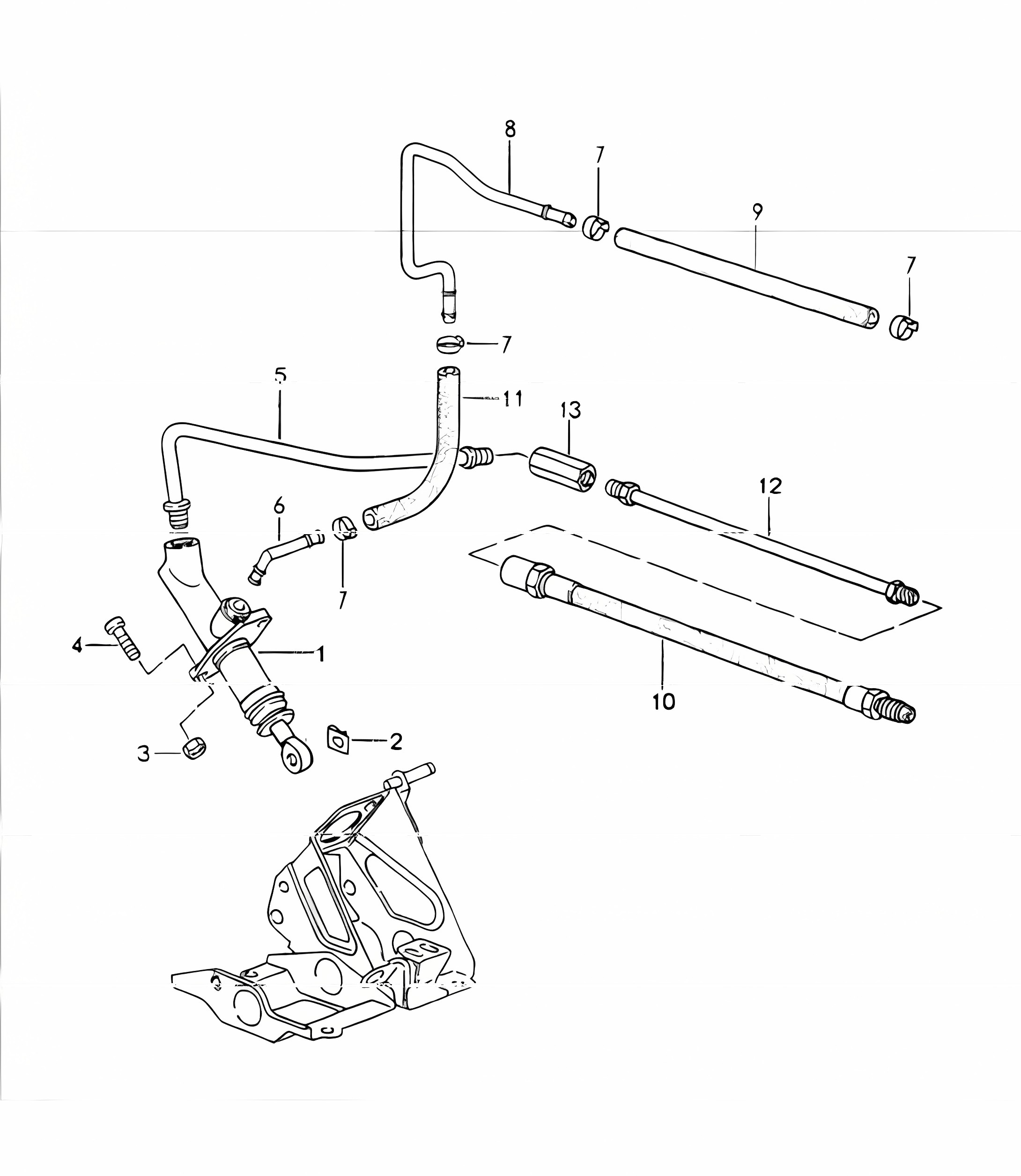 clutch actuation, clutch master cylinder 964 1989-94