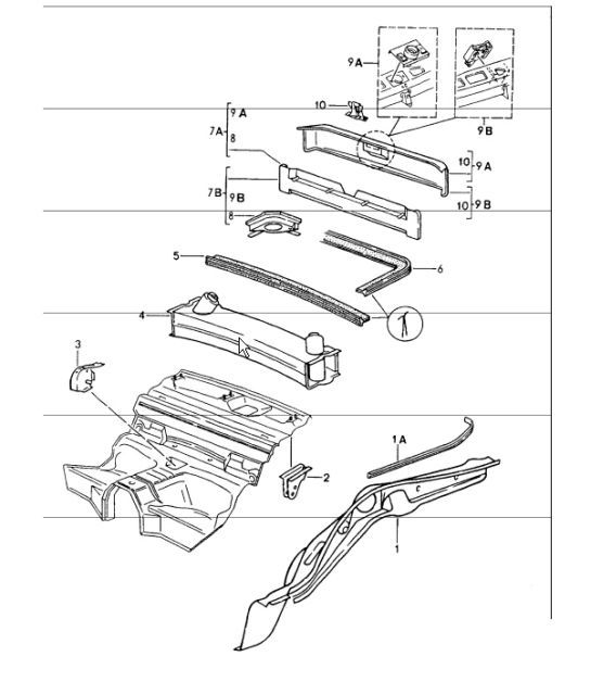 Diagram 801-15 Porsche 924S 2.5L 1986-87 