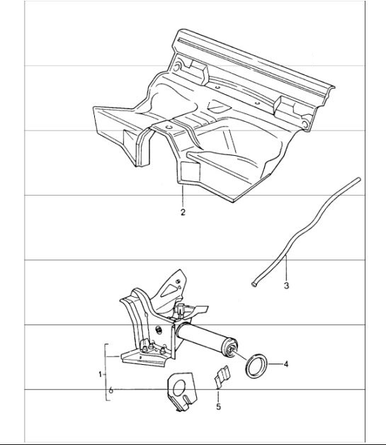 Diagram 801-17 Porsche 997 (911) MK1 2005-2008 Body