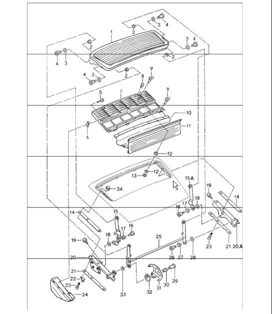 Diagram 803-10 Porsche Macan (95B) MK1 (2014-2018) Body