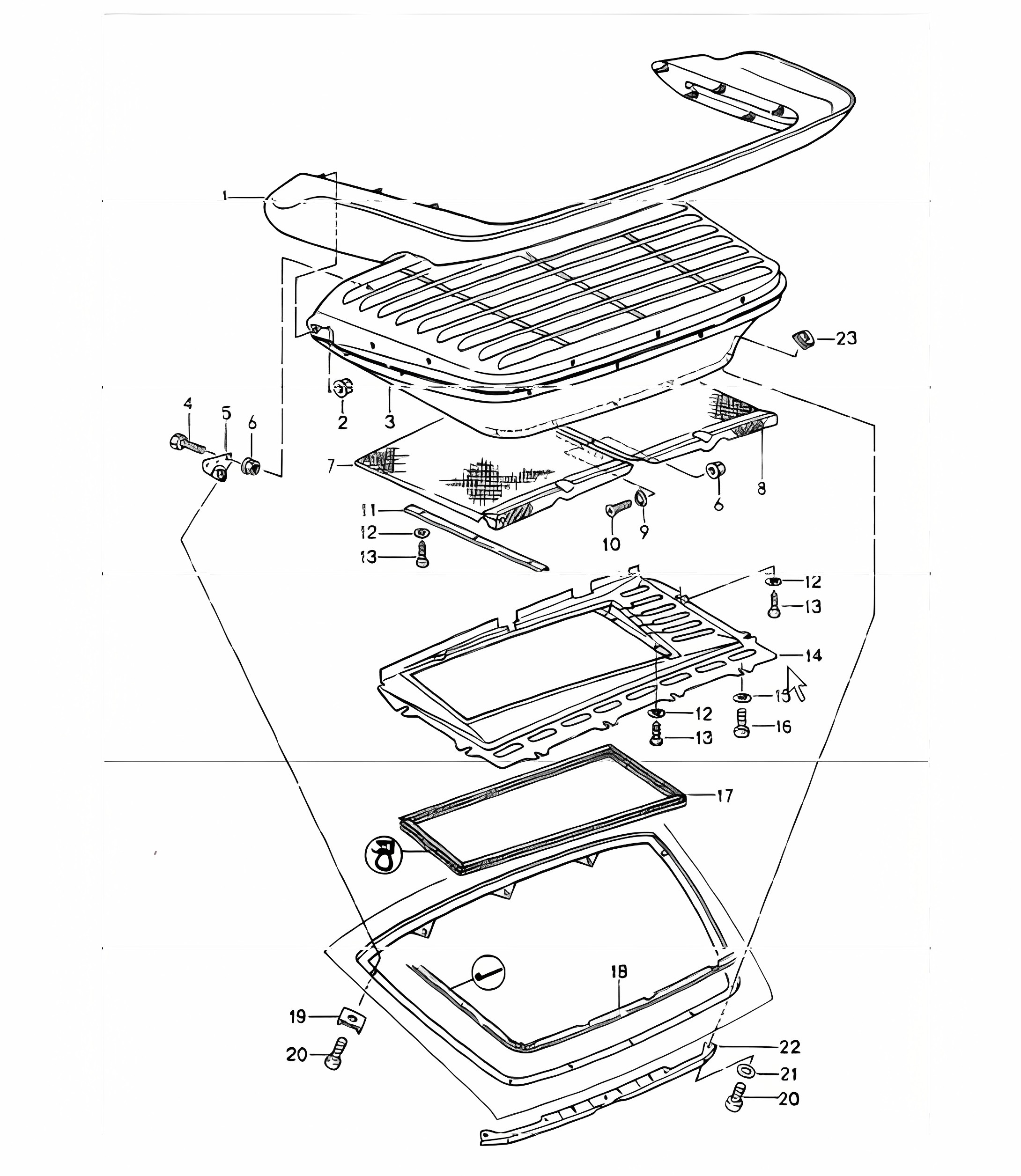 rear spoiler 964 TURBO 1989-94