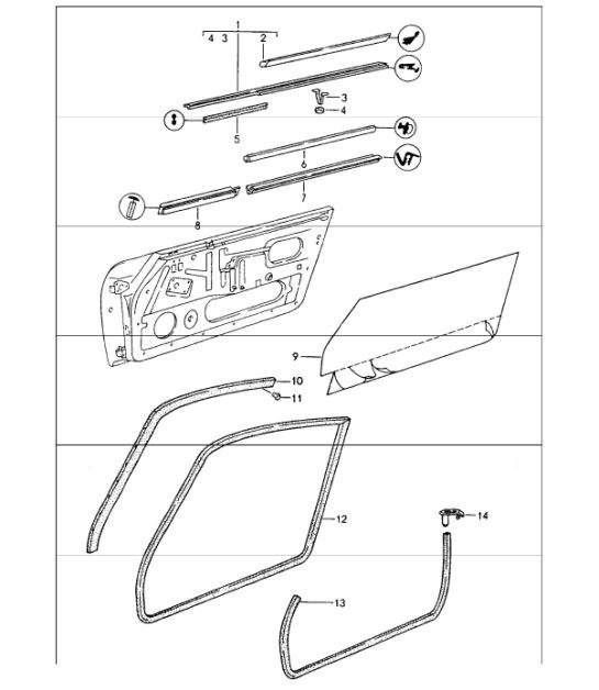 Diagram 804-02 Porsche 997 MK1 Carrera 2 3.6L 2005-08 Body