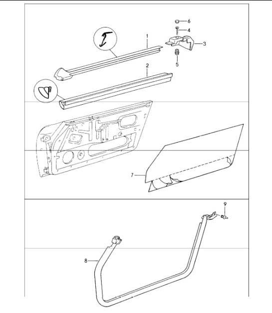 Diagram 804-03 Porsche 964 (911) C4 1989-93 Karosserie