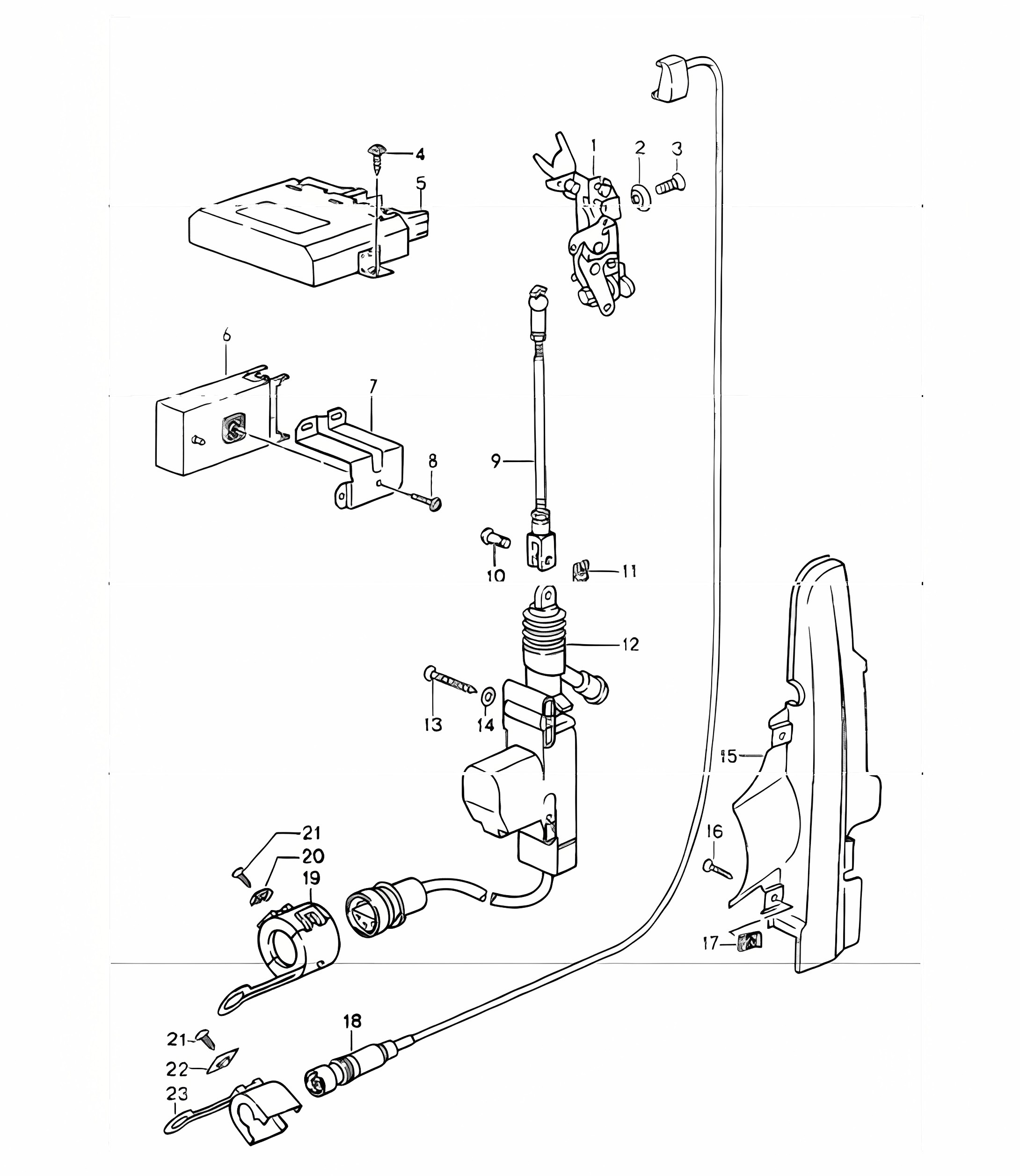 central locking system 964 1989-94