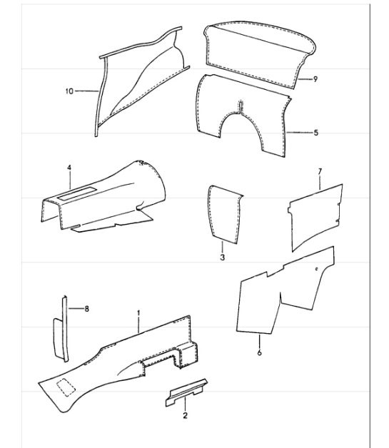 Diagram 807-02 Porsche 911 & 912 (1965-1989) Body