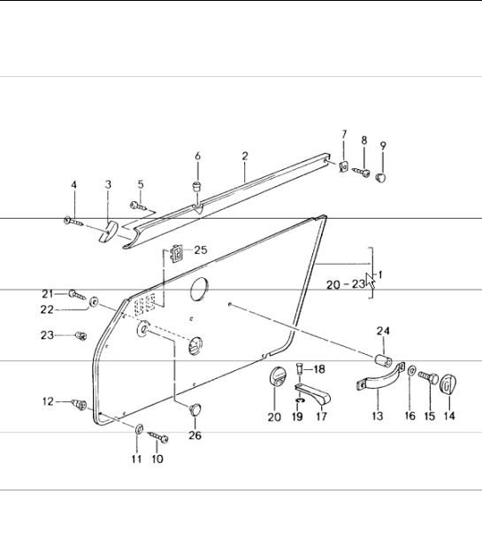 Diagram 807-12 Porsche 964 (911) C4 1989-93 Karosserie