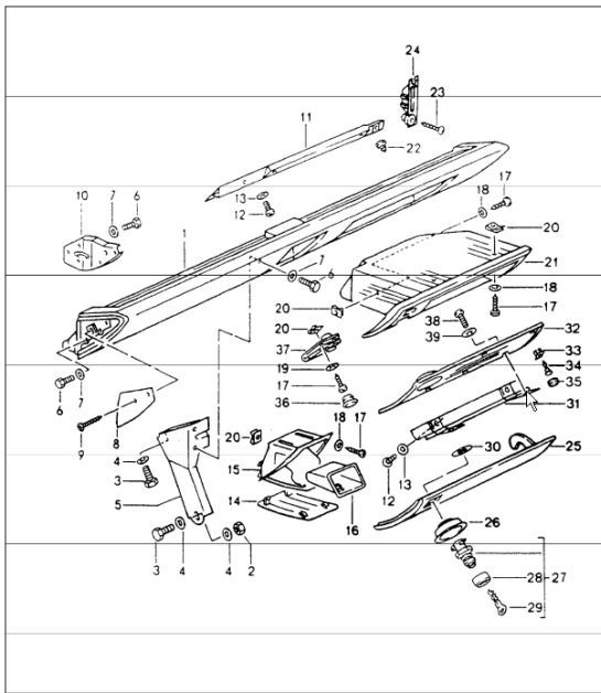Diagram 809-02 Porsche 964 (911) (1989-1994) Body