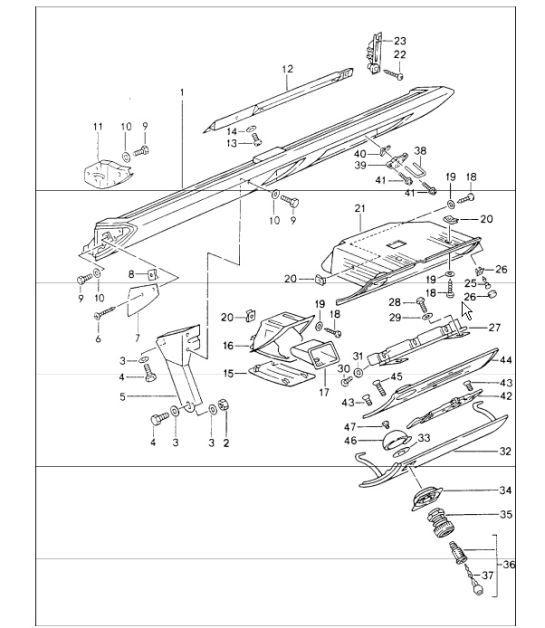 Diagram 809-03 Porsche 924S 2.5L 1986-87 