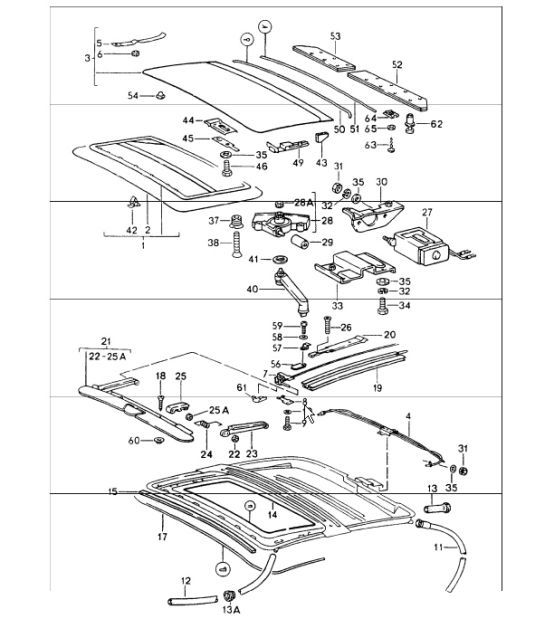 Diagram 811-00 Porsche 997 MK1 Carrera 4S 3.8L 2005-08 Karosserie