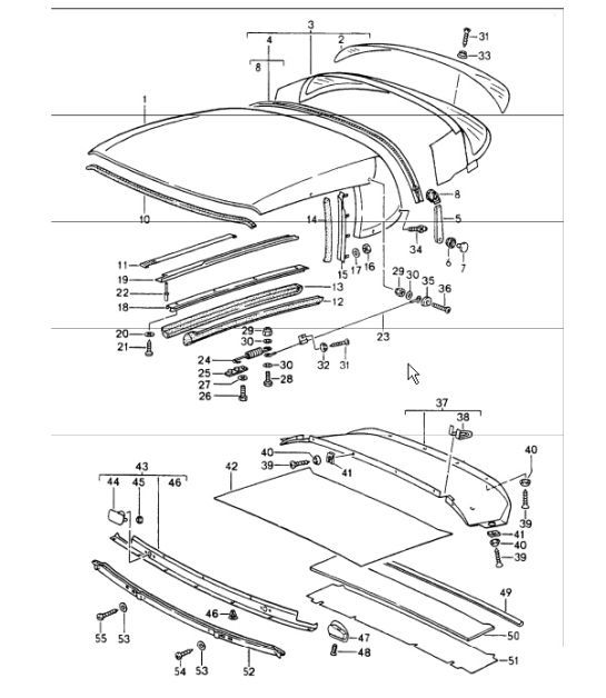 Diagram 811-15 Porsche 968 3.0L 1992-94 Body