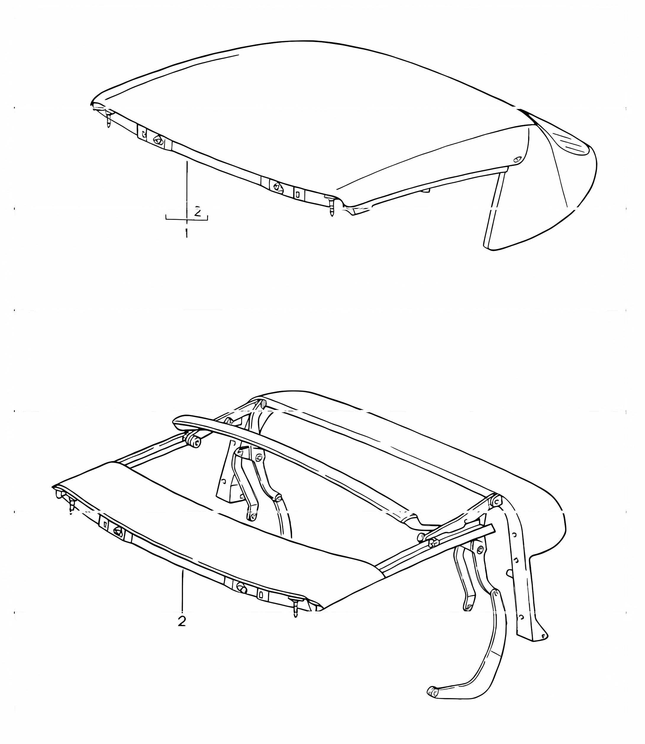 convertible top convertible top frame 964 CABRIO 1989-94