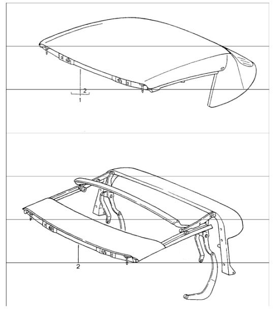Diagram 811-20 Porsche 924 2.0L 1976-79 Body