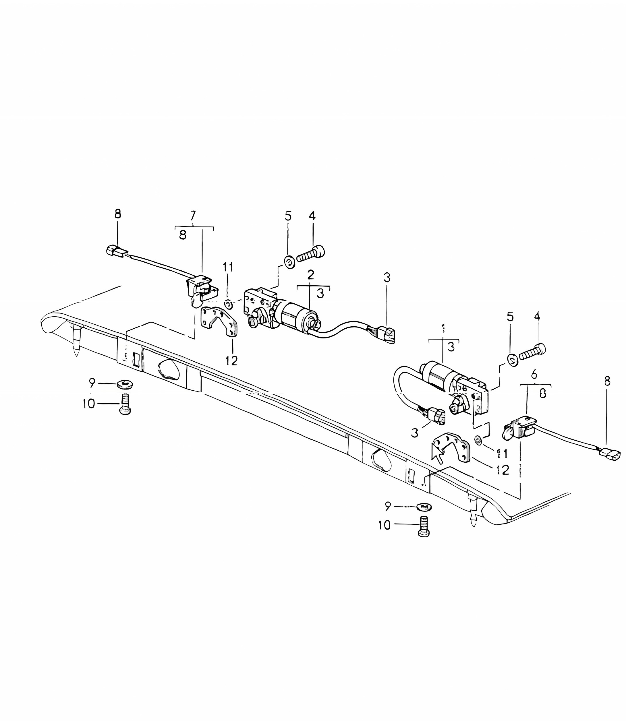 convertible top catch 964 CABRIO 1989-94