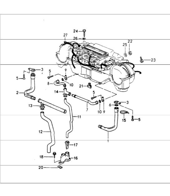 Diagram 813-10 Porsche 924S 2.5L 1986-87 