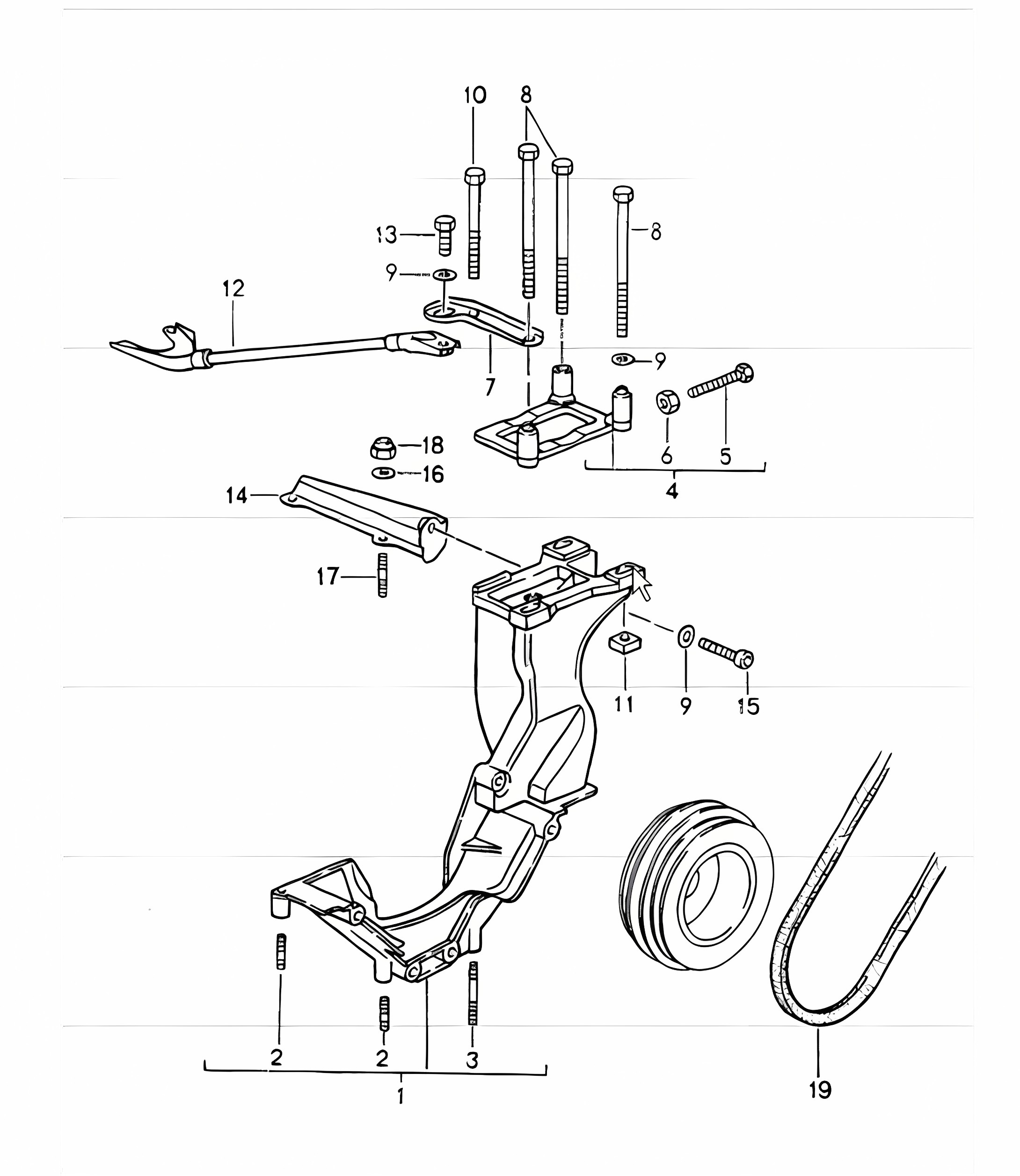 compressor, mounting, driving mechanism 964 CARRERA 2/4/RS M64.01/02/03 1989-94