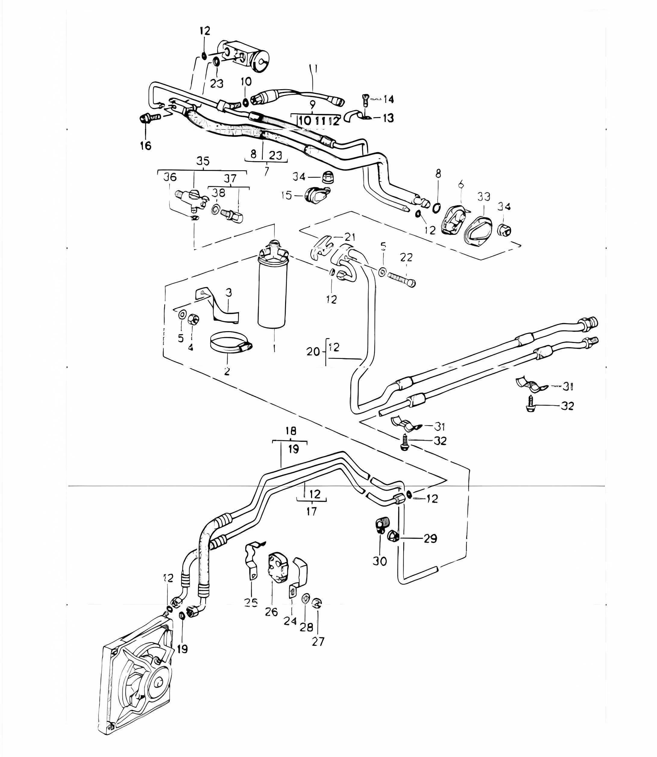 refrigerant circuit front 964 1989-94