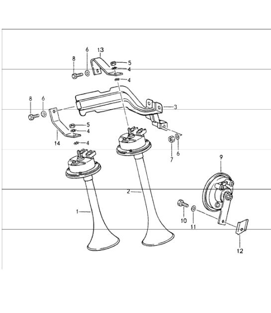 Diagram 903-00 Porsche 911 & 912 (1965-1989) Elektrische Ausrüstung