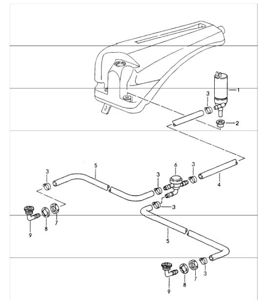 Diagram 904-20 Porsche 997 MK1 Carrera 4S 3.8L 2005-08 Elektrische Ausrüstung