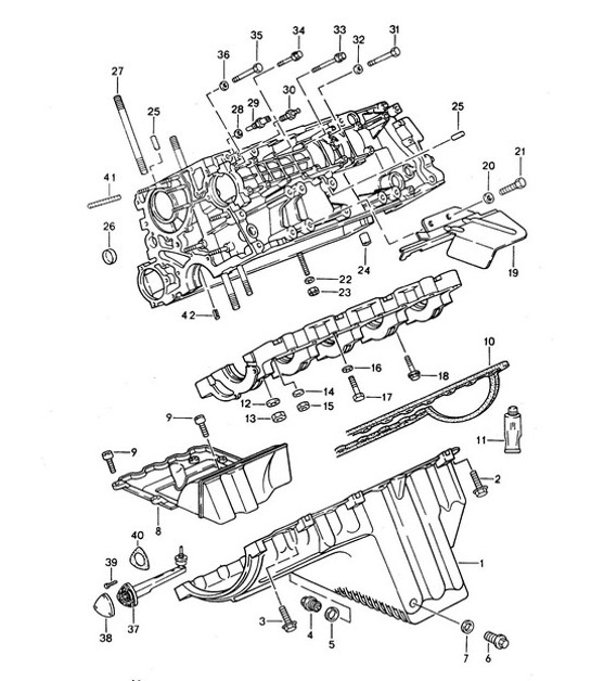 Diagram 101-010 Porsche Panamera 970 MK2 (2014-2016) Engine
