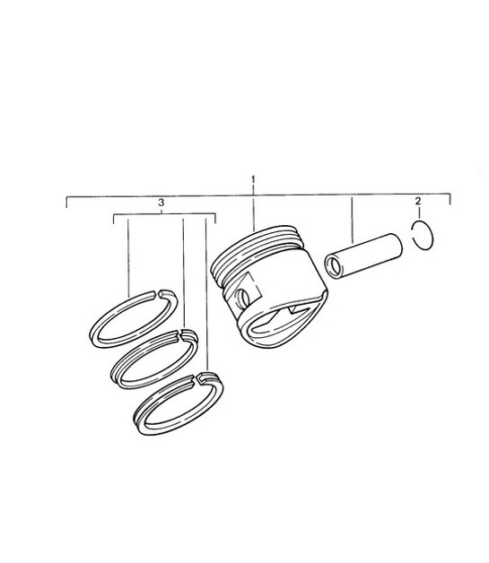 Diagram 102-005 Porsche 911 1987-1989 3.2L G50 Engine