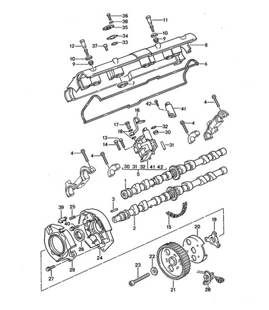 Diagram 103-005 Porsche 911 & 912 (1965-1989) Motor
