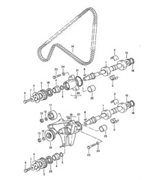 Driving mechanism / Balance shaft (Model: M44.43/44)  968 1992-95