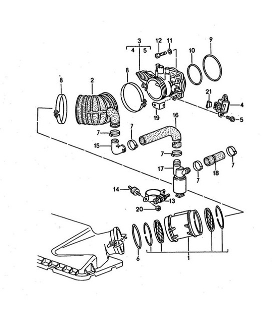 Diagram 107-000 Porsche 991 (911) MK1 2012-2016 Engine