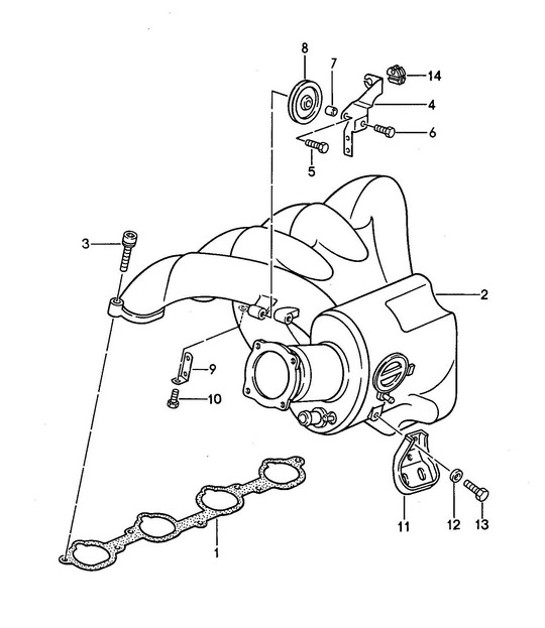 Diagram 107-005 Porsche Boxster 981 Spyder 3.8L 2016 Engine