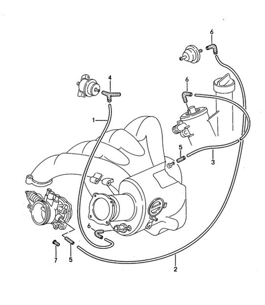 Diagram 107-015 Porsche Macan (95B) MK1 (2014-2018) Engine