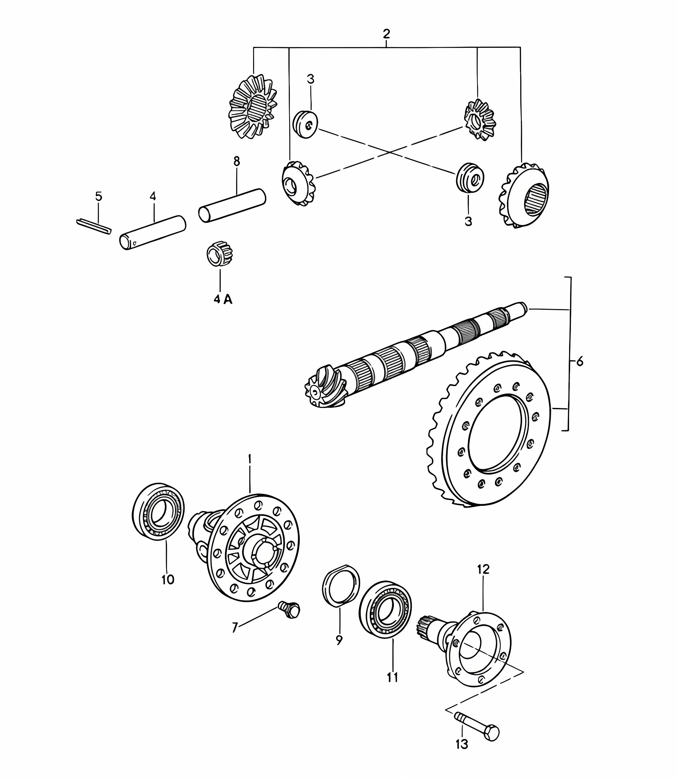 Manual transmission / Differential (Model: G44.00) 968 1992-95