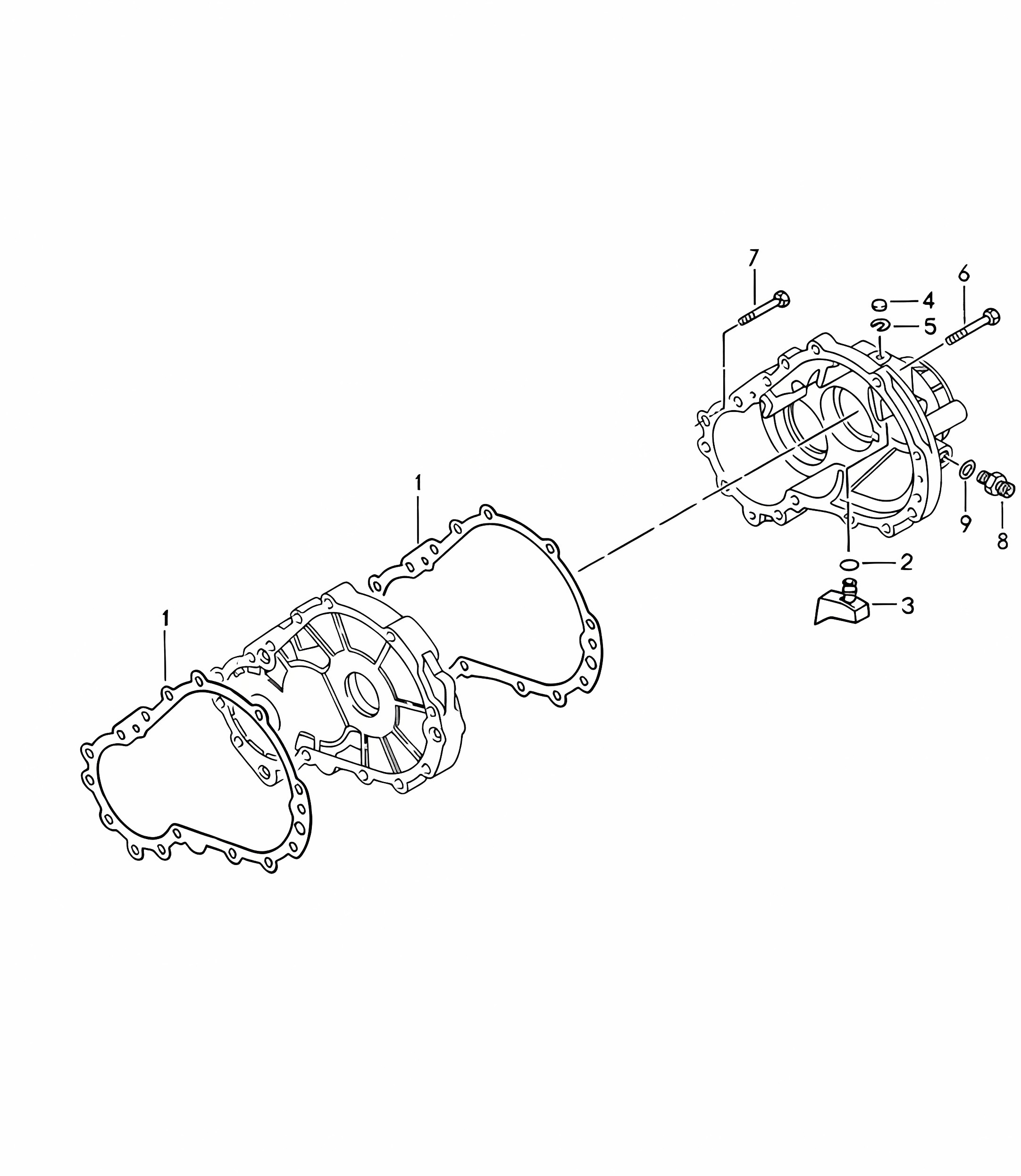 Tiptronic / Transmission case (Model: A44.00) 968 1992-95